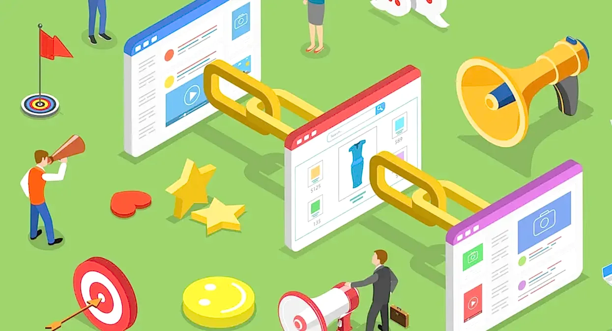 seo backlink ilustrasyon 